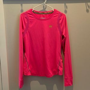 Abercrombie & Fitch Hot Pink Long Sleeve Shirt